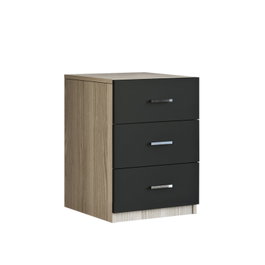 Hanah Home Cajón Vo3-Ob Roble y Negro